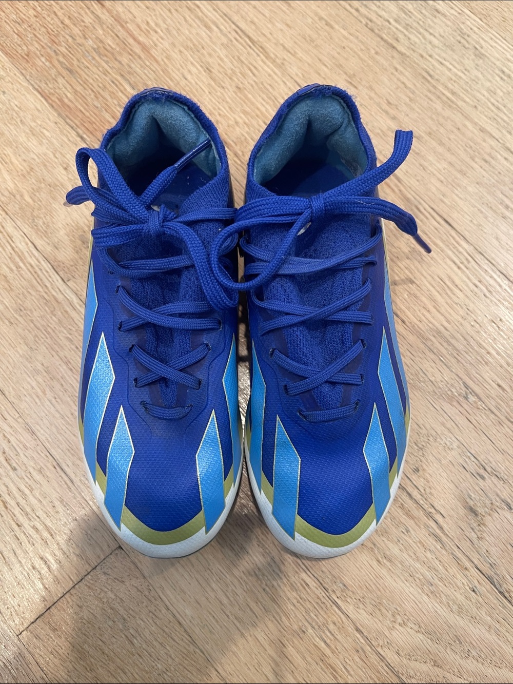 adidas X Crazyfast Messi League FG Kids’ Soccer Cleats | Size 11.5 | Blue/Gold